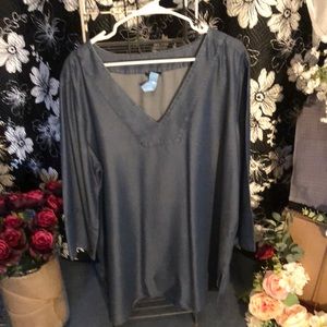 Ann Taylor Chambray tunic